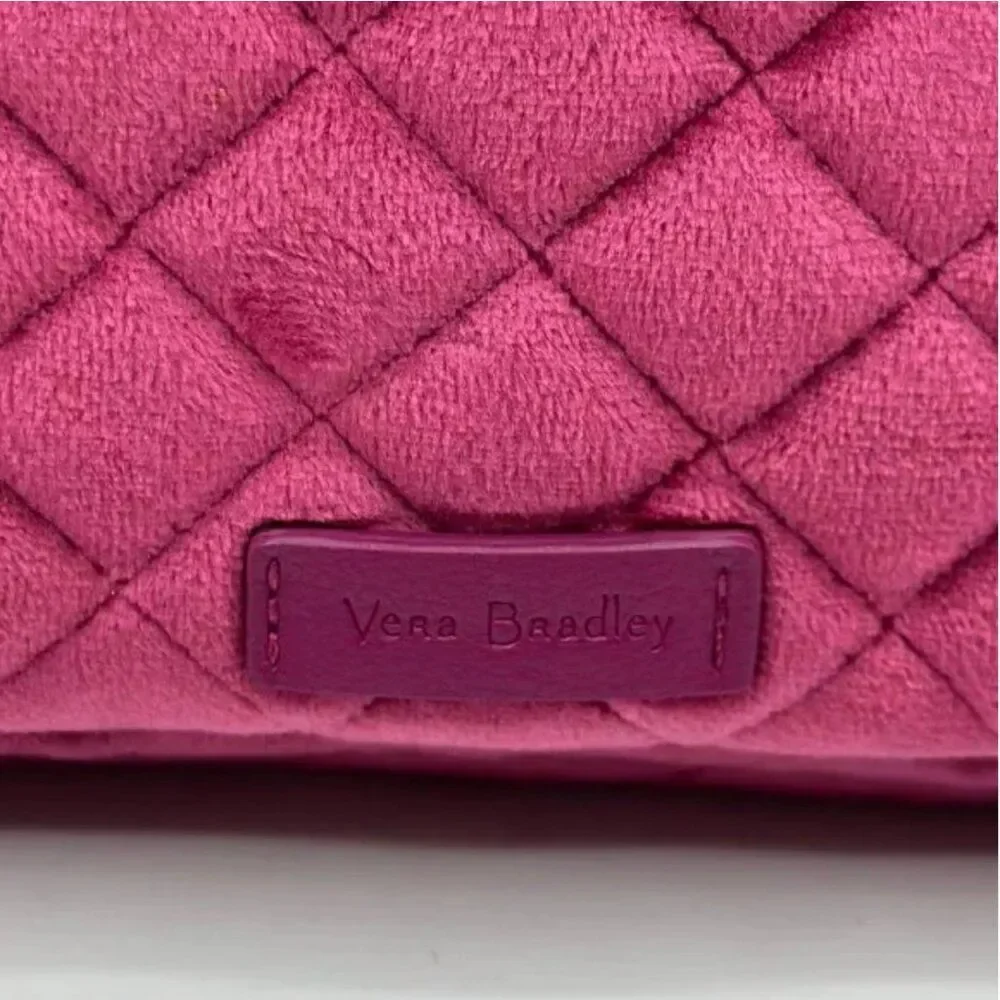 Vera Bradley Majestic Magenta Compact Organizer Quilted Velvet Makeup